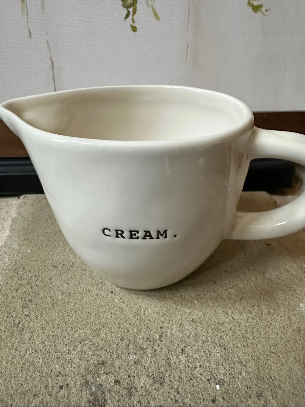 Rae Dunn Cream Creamer Cup Dish Artisan Collection by Magenta Perfect